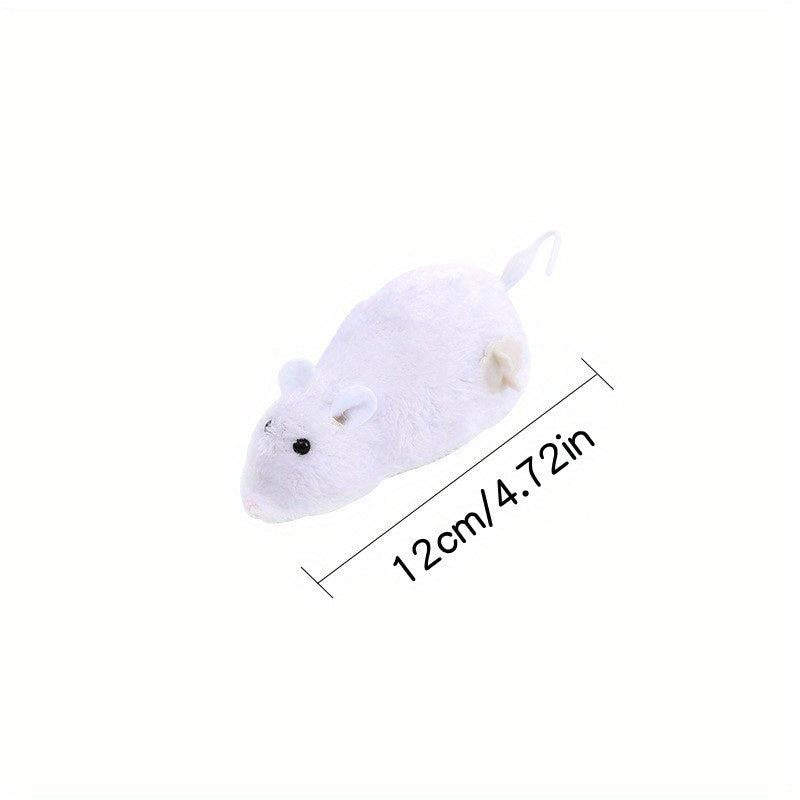 Interactive Cat Fun Clockwork Plush Indoor Mouse Cat Toy Tease Your Cat