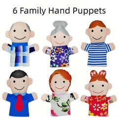 Family Parent Child Cloth Doll Plush Toy Puppet