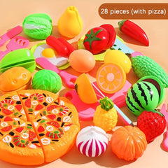 Kids Play House Veggie Pizza Girl Kitchen Set