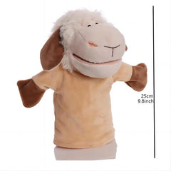 Plush Animal Toys Finger Puppets Dolls Lion Elephant Bunny Monkey Gift