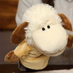 Plush Animal Toys Finger Puppets Dolls Lion Elephant Bunny Monkey Gift