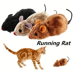 Wind Up Plush Mouse Toy For Indoor Cats