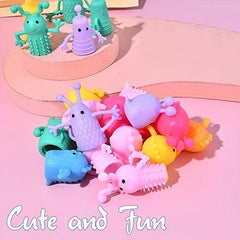 10pcs Monster Stretchy Finger Puppets Fidget Toys Kids Educational Finger Toy