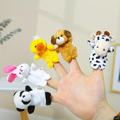 Finger Puppet Set Stuffed Animal Dolls Early Education Storytelling