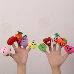 Finger Puppet Set Stuffed Animal Dolls Early Education Storytelling