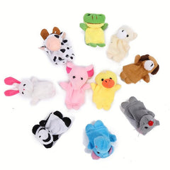 Finger Puppet Set Stuffed Animal Dolls Early Education Storytelling