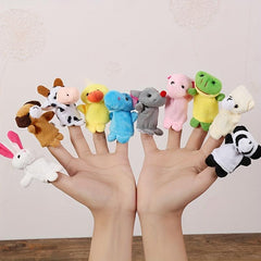 Finger Puppet Set Stuffed Animal Dolls Early Education Storytelling
