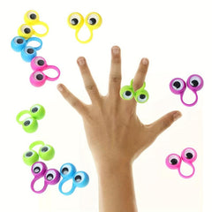 10pcs Eye Finger Puppets Googly Eyeball Ring Party Favor Toys