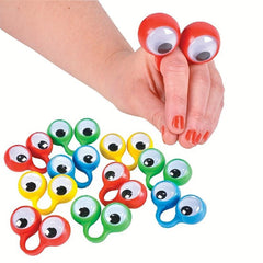 10pcs Eye Finger Puppets Googly Eyeball Ring Party Favor Toys