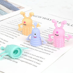 10pcs Mini Finger Doll Tricky Toy Little Demon Rubber Finger Monster Cover