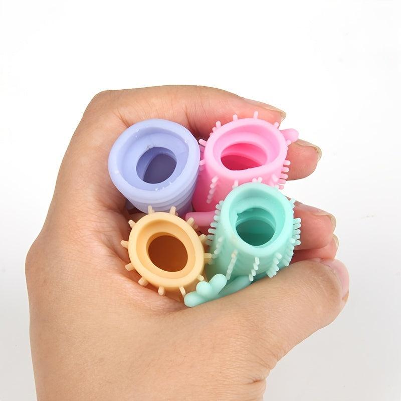 10pcs Mini Finger Doll Tricky Toy Little Demon Rubber Finger Monster Cover