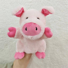 Plush Animal Puppets Christmas Dog Horse Sheep Cow Duck Pig
