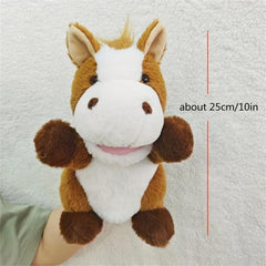 Plush Animal Puppets Christmas Dog Horse Sheep Cow Duck Pig
