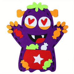 Halloween Hand Puppet Non-woven Fabric DIY Making Toy Material Package