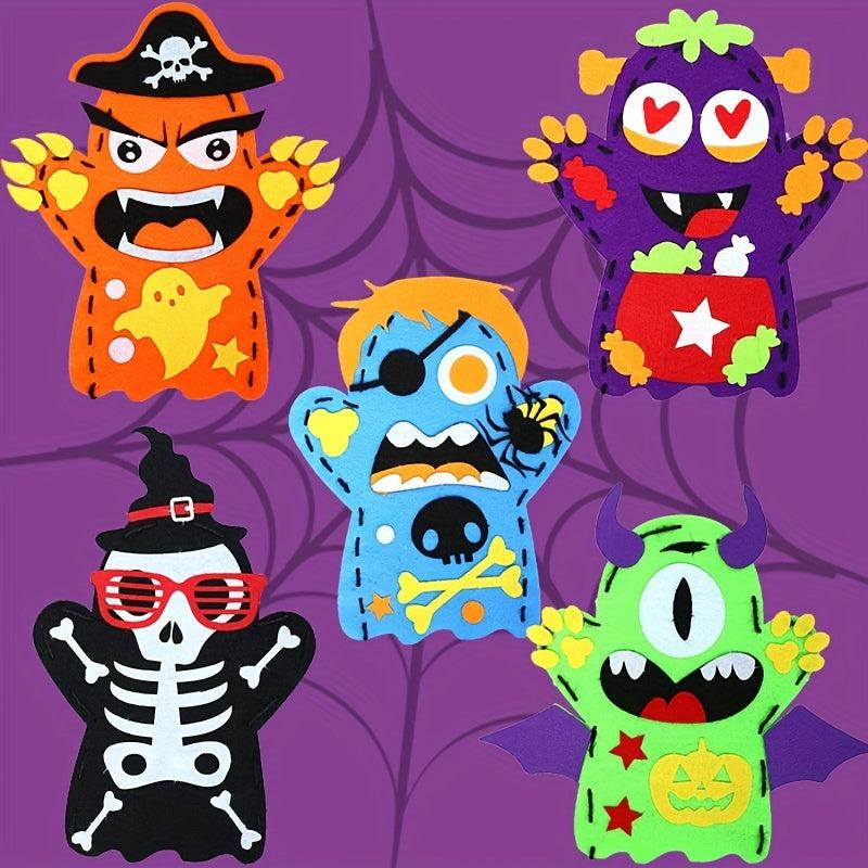 Halloween Hand Puppet Non-woven Fabric DIY Making Toy Material Package