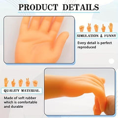 Mini Hands Finger Puppets Realistic Rubber Hand Small Figurine Toys