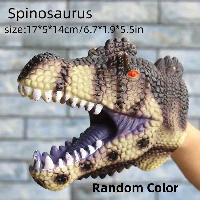 Jurassic Dinosaur T-Rex Hand Puppet Gloves Rubber Triceratops Pteros