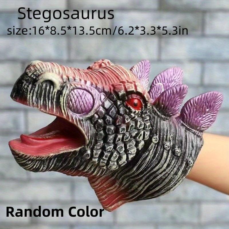 Jurassic Dinosaur T-Rex Hand Puppet Gloves Rubber Triceratops Pteros