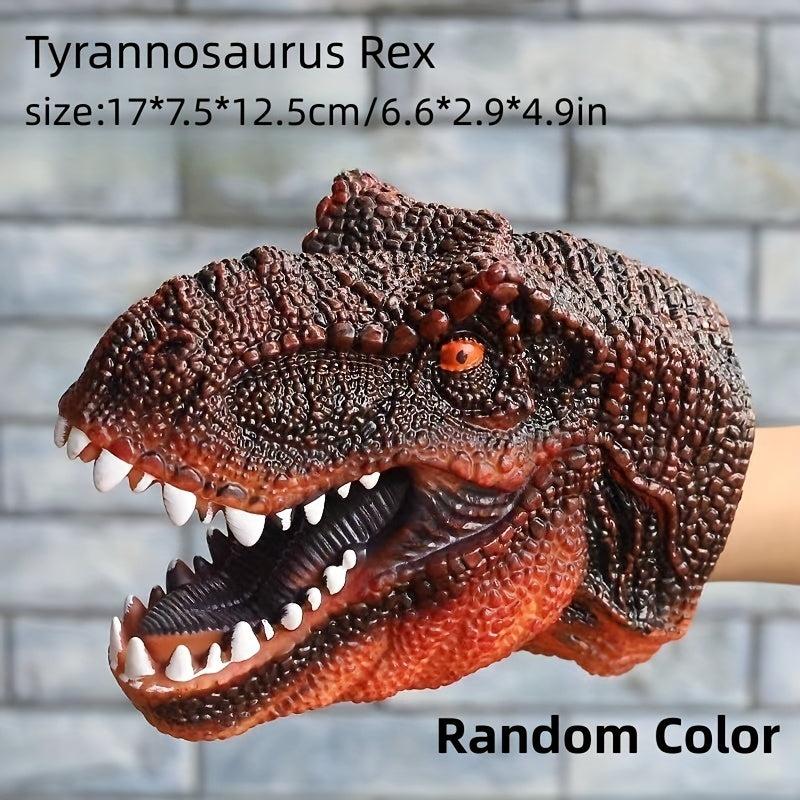 Jurassic Dinosaur T-Rex Hand Puppet Gloves Rubber Triceratops Pteros