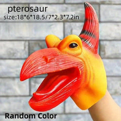 Jurassic Dinosaur T-Rex Hand Puppet Gloves Rubber Triceratops Pteros
