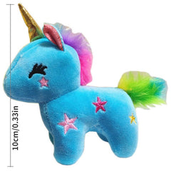 Rainbow Unicorn Doll Plush Toy Keychain Small Pendant Girl Pink