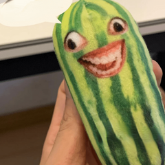 Watermelon Bar Doll Pendant Funny Toy Plush Birthday Gift