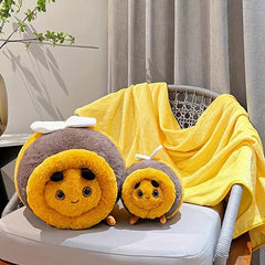 Soothing Little Bee Throw Pillow Home Sofa Throw Pillow