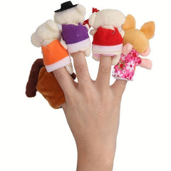 5pcs Finger Puppets Fairytale Goldilocks & Three Bears For Kids Educational Toys