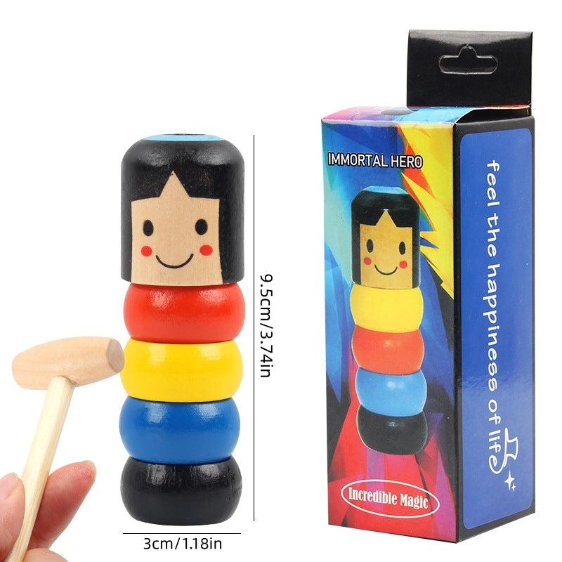 Wooden Children's Magic Toy Small Puppet Magic Props Toys Christmas Gift