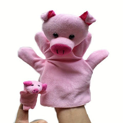2pcs Animal Hand Puppet Finger Puppet Plush Toy