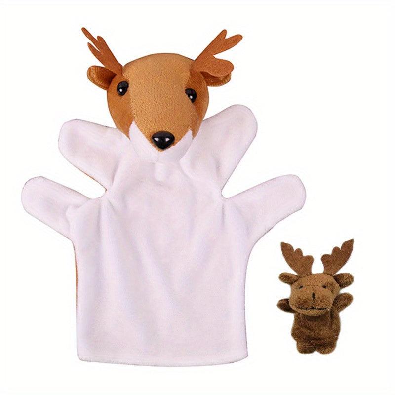 2pcs Animal Hand Puppet Finger Puppet Plush Toy