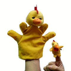 2pcs Animal Hand Puppet Finger Puppet Plush Toy