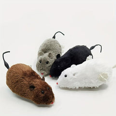 Soft Plush Mouse Clockwork Doll Stuffed Animal Toy