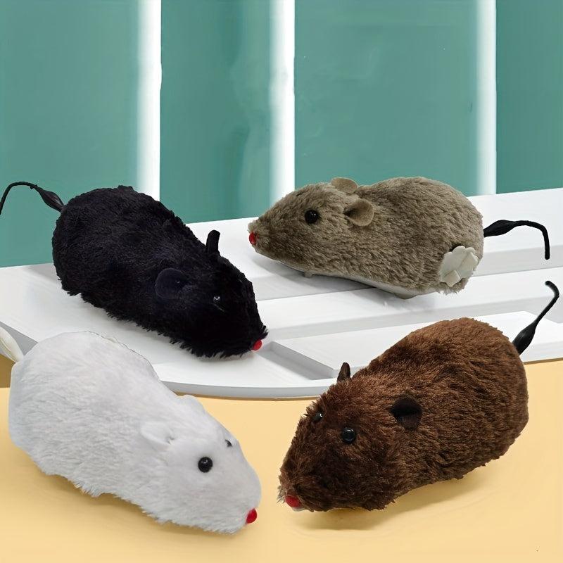 Soft Plush Mouse Clockwork Doll Stuffed Animal Toy