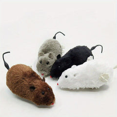 Soft Plush Mouse Clockwork Doll Stuffed Animal Toy