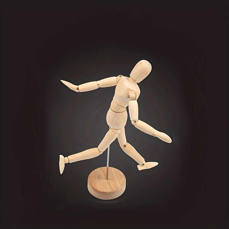1pc Puppet Cartoon Tool Wooden Figure Sketch Movable Mannequin Joint Figure