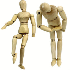 1pc Puppet Cartoon Tool Wooden Figure Sketch Movable Mannequin Joint Figure