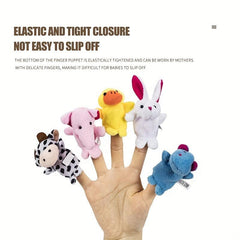 10pcs Animal Finger Dolls Baby Interactive Toys