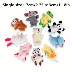 10pcs Animal Finger Dolls Baby Interactive Toys