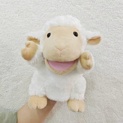 Farm Animal Plush Toy Opens Mouth, Kids' Early Education Cattle & Sheep