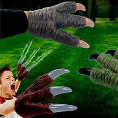 Dino Hand Puppet Gloves Soft Rubber Toy T-Rex Claws