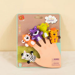 Cartoon Animal Hand Puppet PVC Finger Toy Finger Puppet Children's Educational
