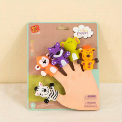 Cartoon Animal Hand Puppet PVC Finger Toy Finger Puppet Children's Educational