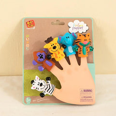 Cartoon Animal Hand Puppet PVC Finger Toy Finger Puppet Children's Educational