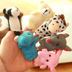 Small Animal Finger Puppets Set - Double Legged Hand Puppets