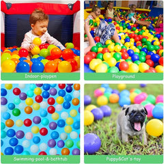 50pc Ball Pit Balls Crush Proof Bright Colors Reusable Play Toys For Kids