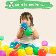 50pc Ball Pit Balls Crush Proof Bright Colors Reusable Play Toys For Kids