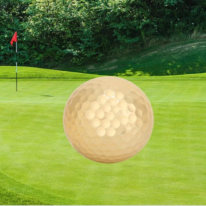 Portable Double Layer Plated Ball Accessory for Improved Golf Game