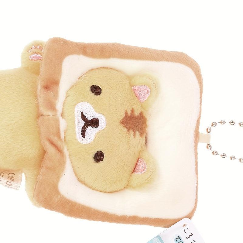 Bread Cat Toast Cat Plush Doll Pendant Small Yellow Cat Hanging Ornament