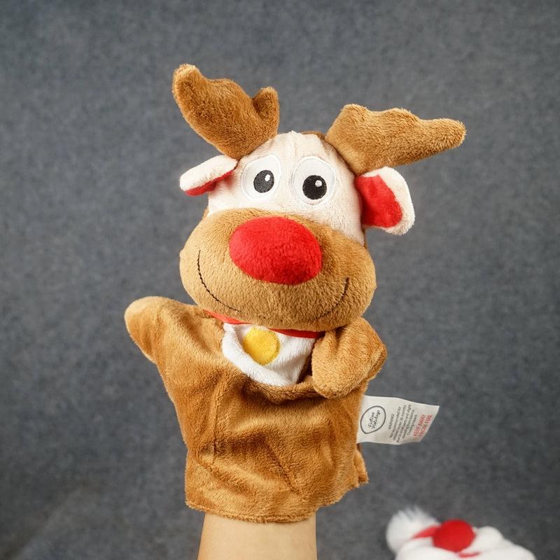 Santa Claus & Elk Puppet Interactive Christmas Toy